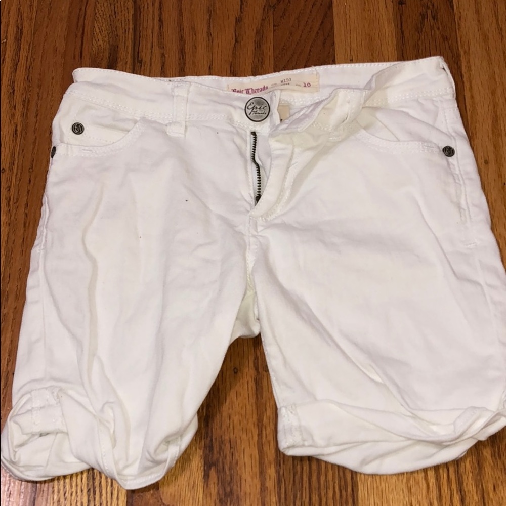 white shorts